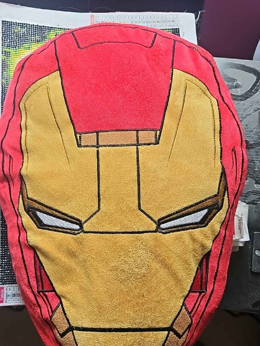 Marvel Red and Gold Iron Man Plush Pillow